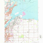 United States Geological Survey Oregon, OH-MI (1965, 24000-Scale) digital map