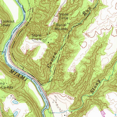 United States Geological Survey Oregonia, OH (1968, 24000-Scale) digital map