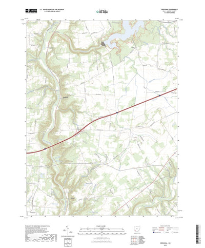 United States Geological Survey Oregonia, OH (2023, 24000-Scale) digital map