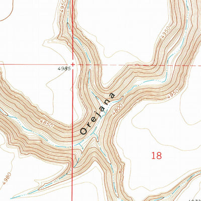 United States Geological Survey Orejana Canyon, OR (1971, 24000-Scale) digital map