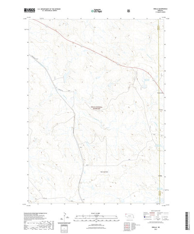 United States Geological Survey Orella, NE (2021, 24000-Scale) digital map