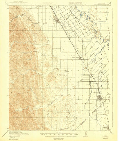 United States Geological Survey Orestimba, CA (1919, 62500-Scale) digital map