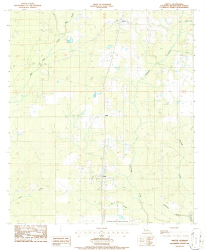 United States Geological Survey Oretta, LA (1986, 24000-Scale) digital map
