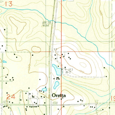 United States Geological Survey Oretta, LA (1986, 24000-Scale) digital map