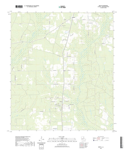 United States Geological Survey Oretta, LA (2020, 24000-Scale) digital map