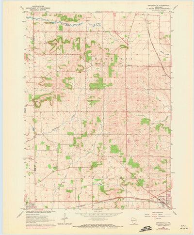 United States Geological Survey Orfordville, WI (1962, 24000-Scale) digital map