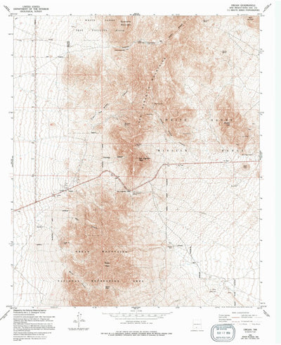 United States Geological Survey Organ, NM (1955, 24000-Scale) digital map