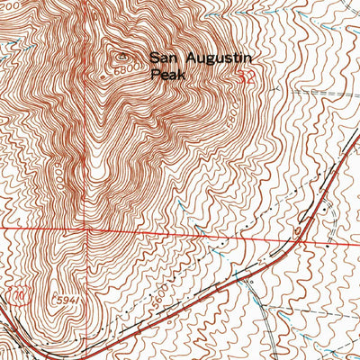 United States Geological Survey Organ, NM (1955, 24000-Scale) digital map