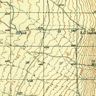 United States Geological Survey Organ Peak, NM (1943, 62500-Scale) digital map