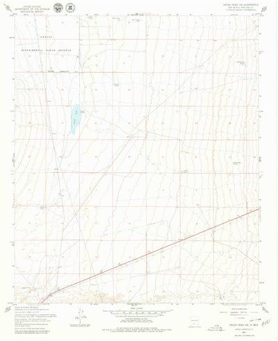 United States Geological Survey Organ Peak NW, NM (1955, 24000-Scale) digital map