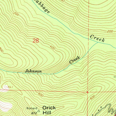 United States Geological Survey Orick, CA (1966, 24000-Scale) digital map
