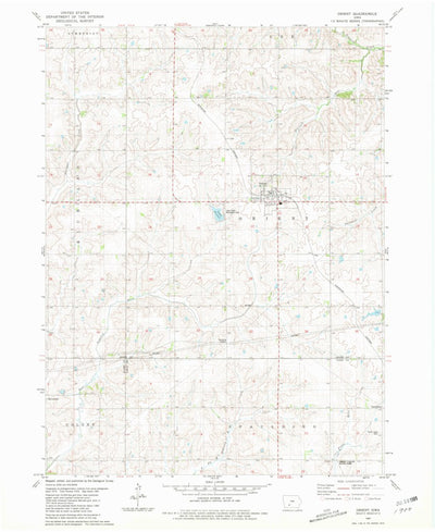 United States Geological Survey Orient, IA (1981, 24000-Scale) digital map