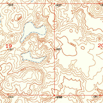 United States Geological Survey Orient NW, SD (1951, 24000-Scale) digital map
