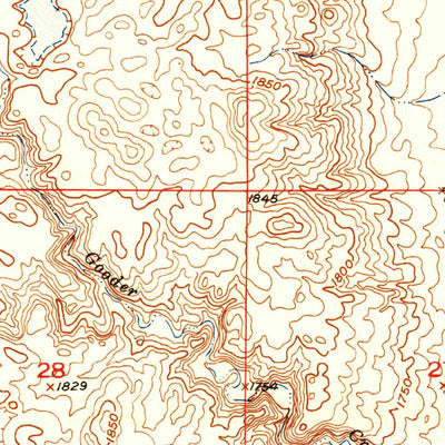 United States Geological Survey Orient NW, SD (1951, 24000-Scale) digital map