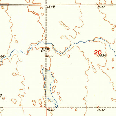 United States Geological Survey Orient, SD (1951, 24000-Scale) digital map