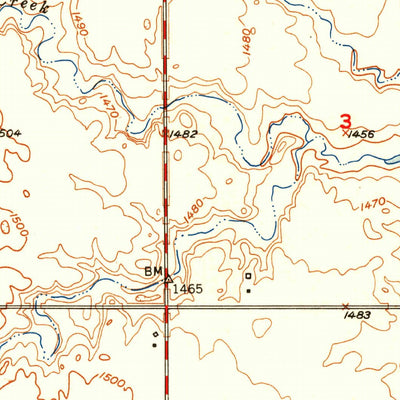 United States Geological Survey Orient, SD (1951, 24000-Scale) digital map