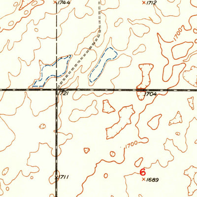 United States Geological Survey Orient SW, SD (1951, 24000-Scale) digital map