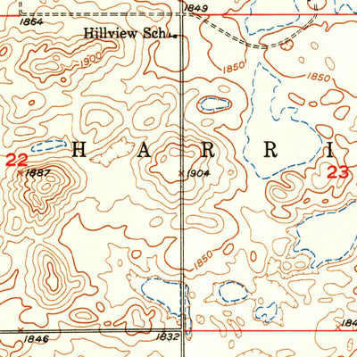 United States Geological Survey Orient SW, SD (1951, 24000-Scale) digital map