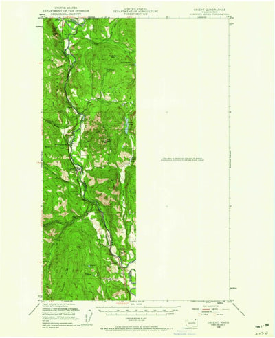 United States Geological Survey Orient, WA (1948, 62500-Scale) digital map
