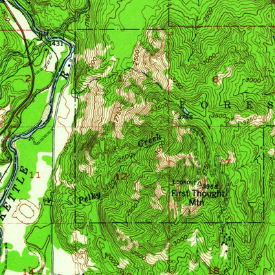 United States Geological Survey Orient, WA (1948, 62500-Scale) digital map