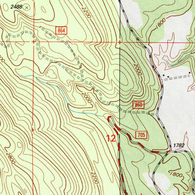 United States Geological Survey Orient, WA (1992, 24000-Scale) digital map