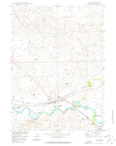 United States Geological Survey Orin, WY (1949, 24000-Scale) digital map