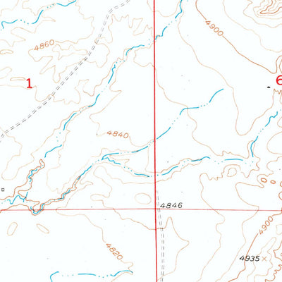 United States Geological Survey Orin, WY (1949, 24000-Scale) digital map
