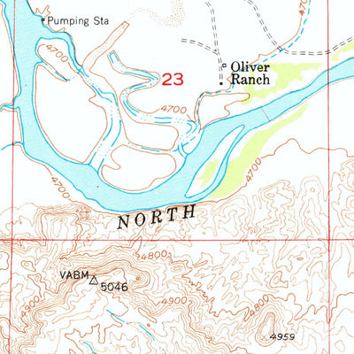 United States Geological Survey Orin, WY (1949, 24000-Scale) digital map