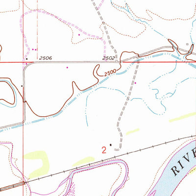 United States Geological Survey Orinoco, MT (1968, 24000-Scale) digital map
