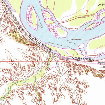 United States Geological Survey Orinoco, MT (1968, 24000-Scale) digital map