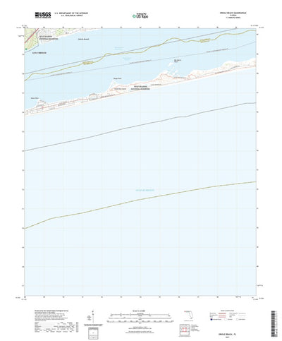 United States Geological Survey Oriole Beach, FL (2021, 24000-Scale) digital map