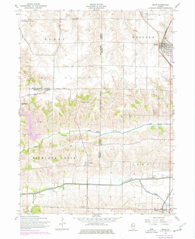 United States Geological Survey Orion, IL (1953, 24000-Scale) digital map