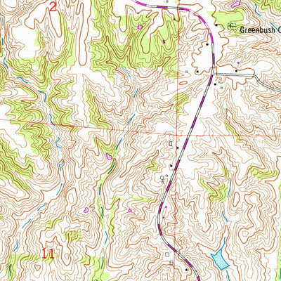 United States Geological Survey Orion, IL (1953, 24000-Scale) digital map