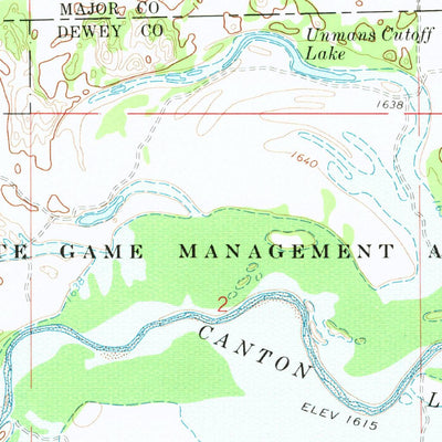 United States Geological Survey Orion, OK (1972, 24000-Scale) digital map
