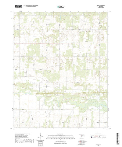 United States Geological Survey Orion, OK (2022, 24000-Scale) digital map