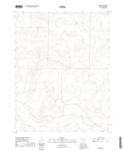 United States Geological Survey Orion SW, KS (2022, 24000-Scale) digital map