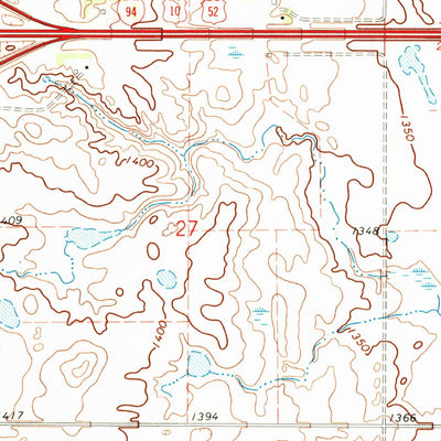 United States Geological Survey Oriska, ND (1967, 24000-Scale) digital map