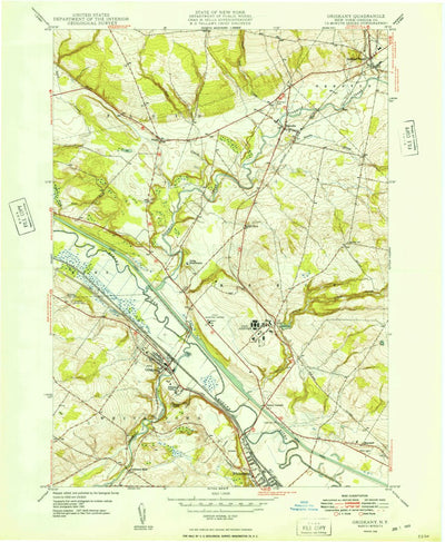 United States Geological Survey Oriskany, NY (1949, 24000-Scale) digital map