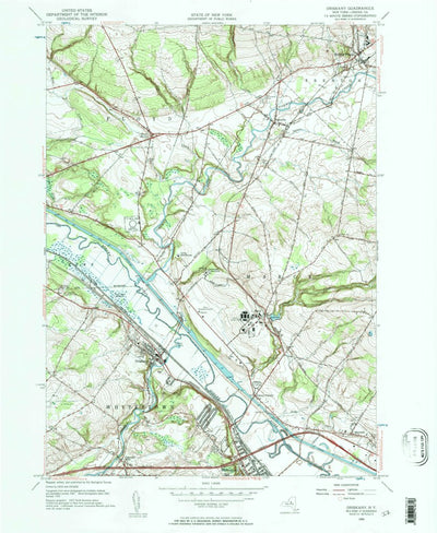 United States Geological Survey Oriskany, NY (1955, 24000-Scale) digital map