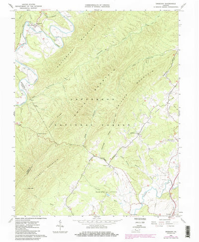 United States Geological Survey Oriskany, VA (1962, 24000-Scale) digital map