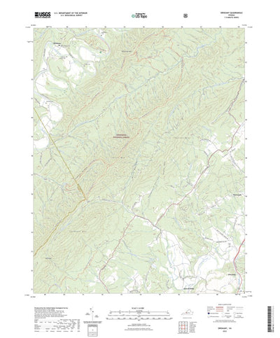 United States Geological Survey Oriskany, VA (2022, 24000-Scale) digital map