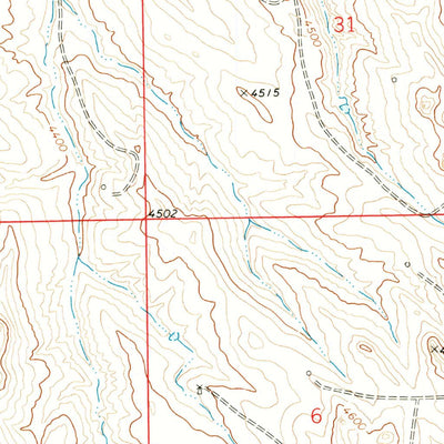 United States Geological Survey Oriva NW, WY (1971, 24000-Scale) digital map