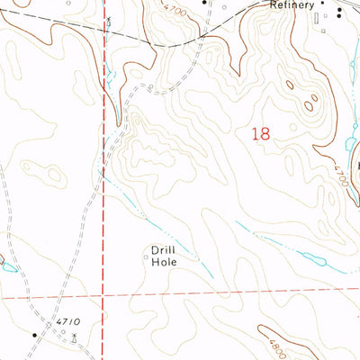 United States Geological Survey Oriva, WY (1971, 24000-Scale) digital map