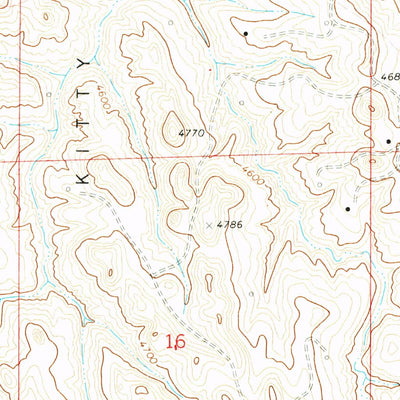 United States Geological Survey Oriva, WY (1971, 24000-Scale) digital map