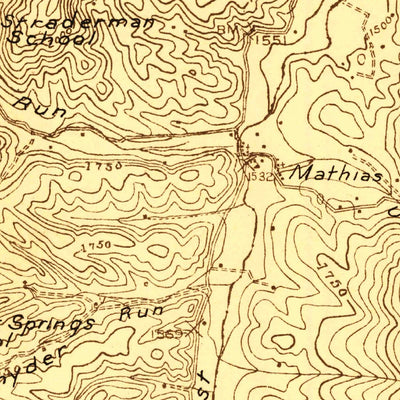United States Geological Survey Orkney Springs, VA-WV (1921, 48000-Scale) digital map