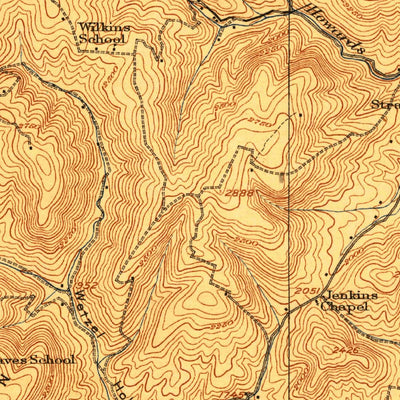 United States Geological Survey Orkney Springs, VA-WV (1923, 62500-Scale) digital map