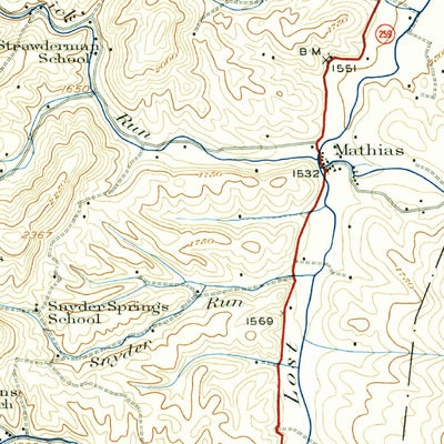 United States Geological Survey Orkney Springs, VA-WV (1940, 62500-Scale) digital map