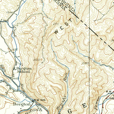United States Geological Survey Orkney Springs, VA-WV (1940, 62500-Scale) digital map