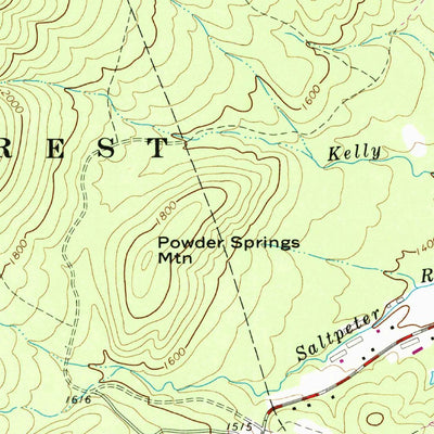 United States Geological Survey Orkney Springs, VA-WV (1967, 24000-Scale) digital map