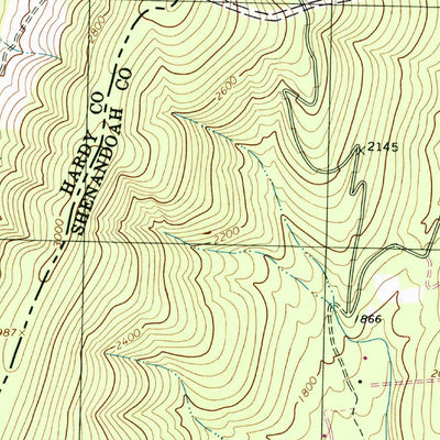 United States Geological Survey Orkney Springs, VA-WV (1994, 24000-Scale) digital map